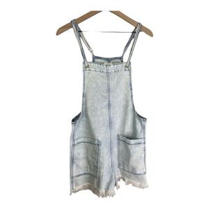 Aerie Double Strap Denim Short Alls